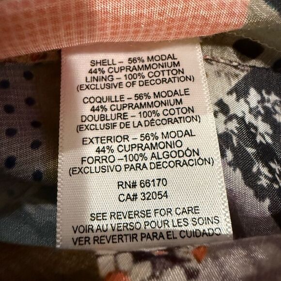 Anthropologie VERB Patchwork Embroidered Lace Floral Puff Sleeve Top - Picture 6 of 10